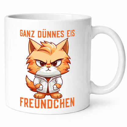 Ganz dünnes Eis Freundchen | coole Katze lustiger Spruch Geschenk Tierliebhaber