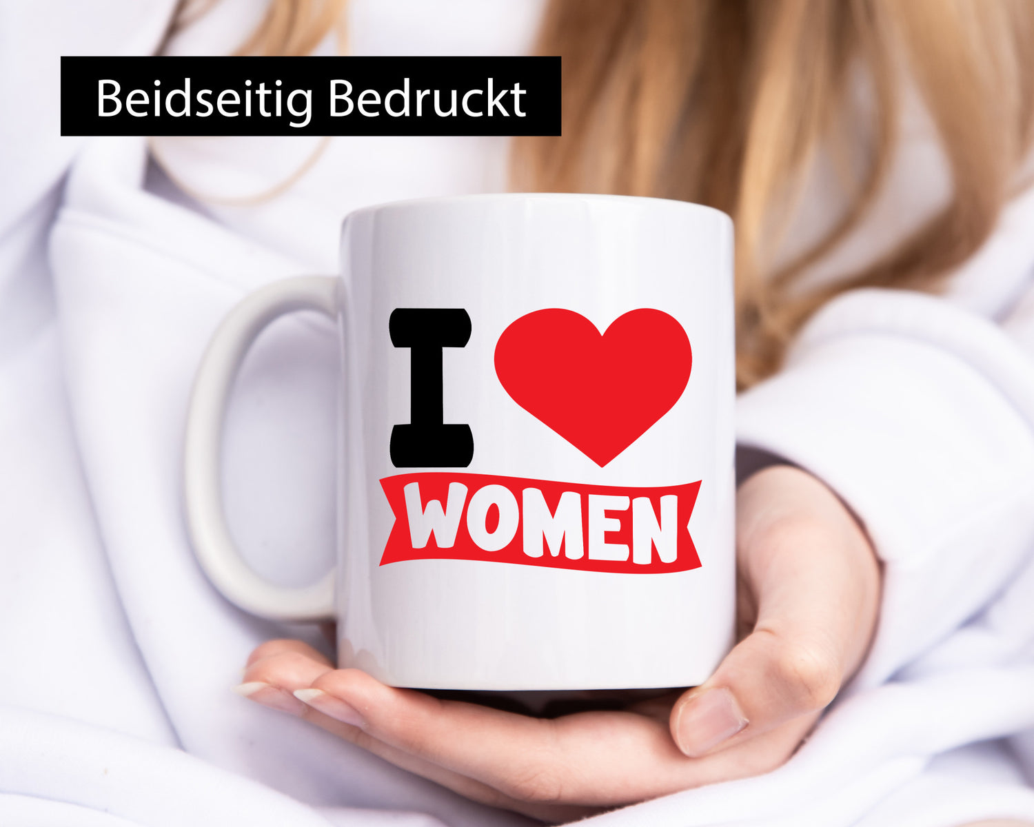 I love woman | Frauen Ich liebe v2 lustig Familie Geschenkidee Geschenk Tasse