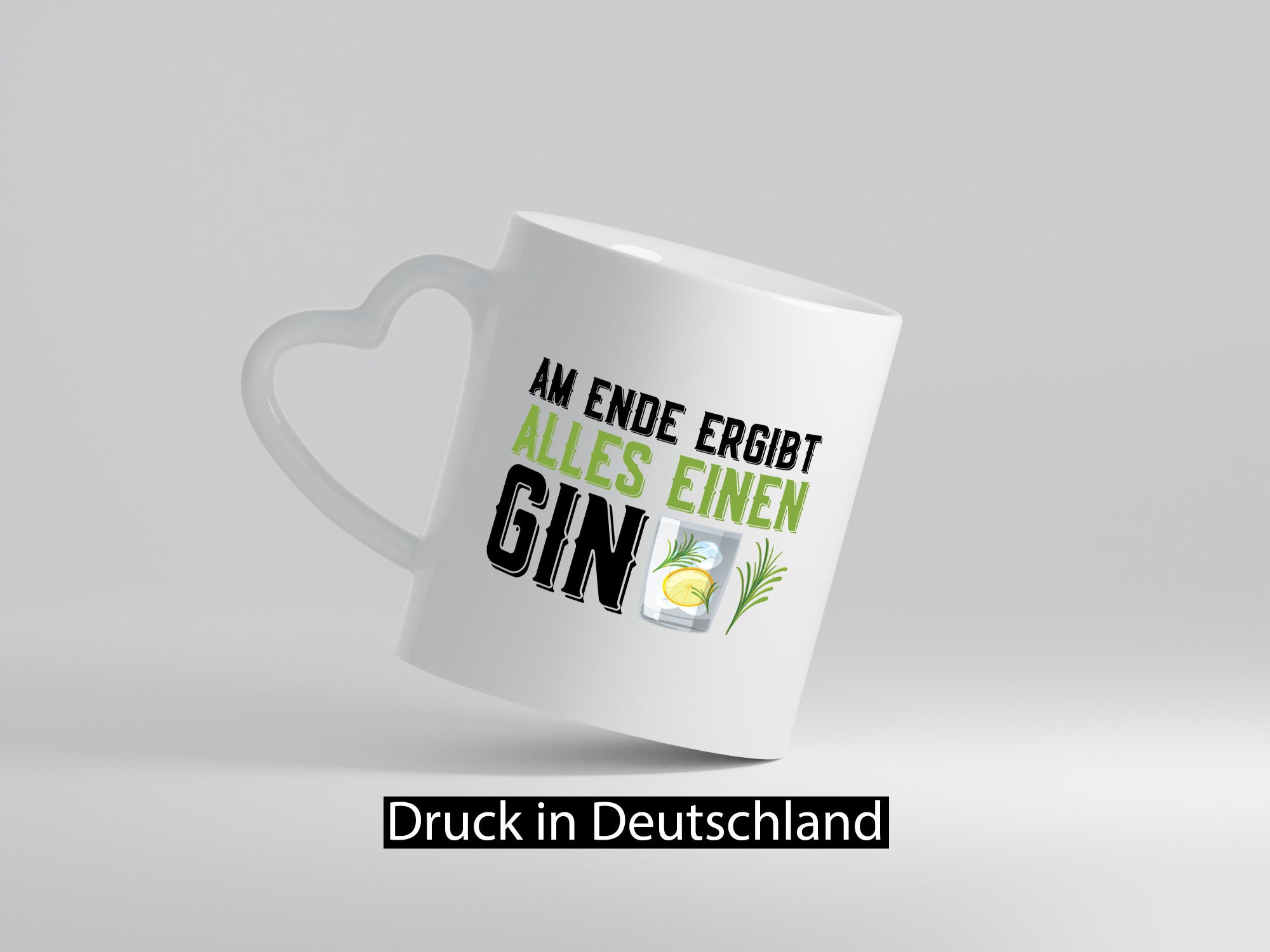 Am ende ergibt alles einen Gin | Tonic Party lustig Humor Geschenkidee Geschenk