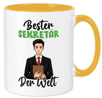 Bester Sekretär | Büro v2 lustiger Spruch Geschenk Arbeit Kollegen Tasse