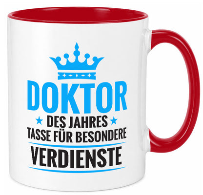 Besonderer Verdienst: Doktor | Doktorand Doktortitel Humor Geschenkidee Tasse