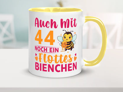 44. Geburtstag | Flottes Bienchen 44 Jahre Geschenkidee Humor Tasse