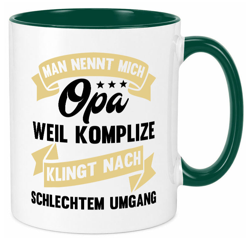 Man nennt mich Opa | Bester der Welt Humor Familie Geschenkidee Tasse