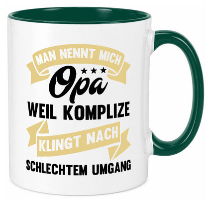 Man nennt mich Opa | Bester der Welt Humor Familie Geschenkidee Tasse
