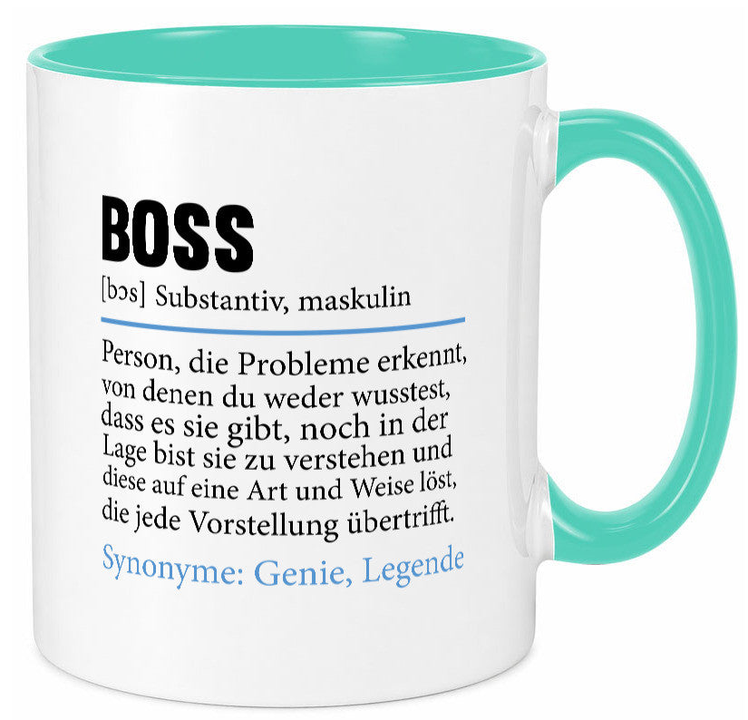 Boss | Chef Führungskraft Vorgesetzter Geschenk Arbeit Kollegen Büro lustiger Tasse