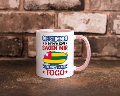 Togo | Urlaub Stimmen in meinem Kopf Traumland Humor Geschenkidee Tasse