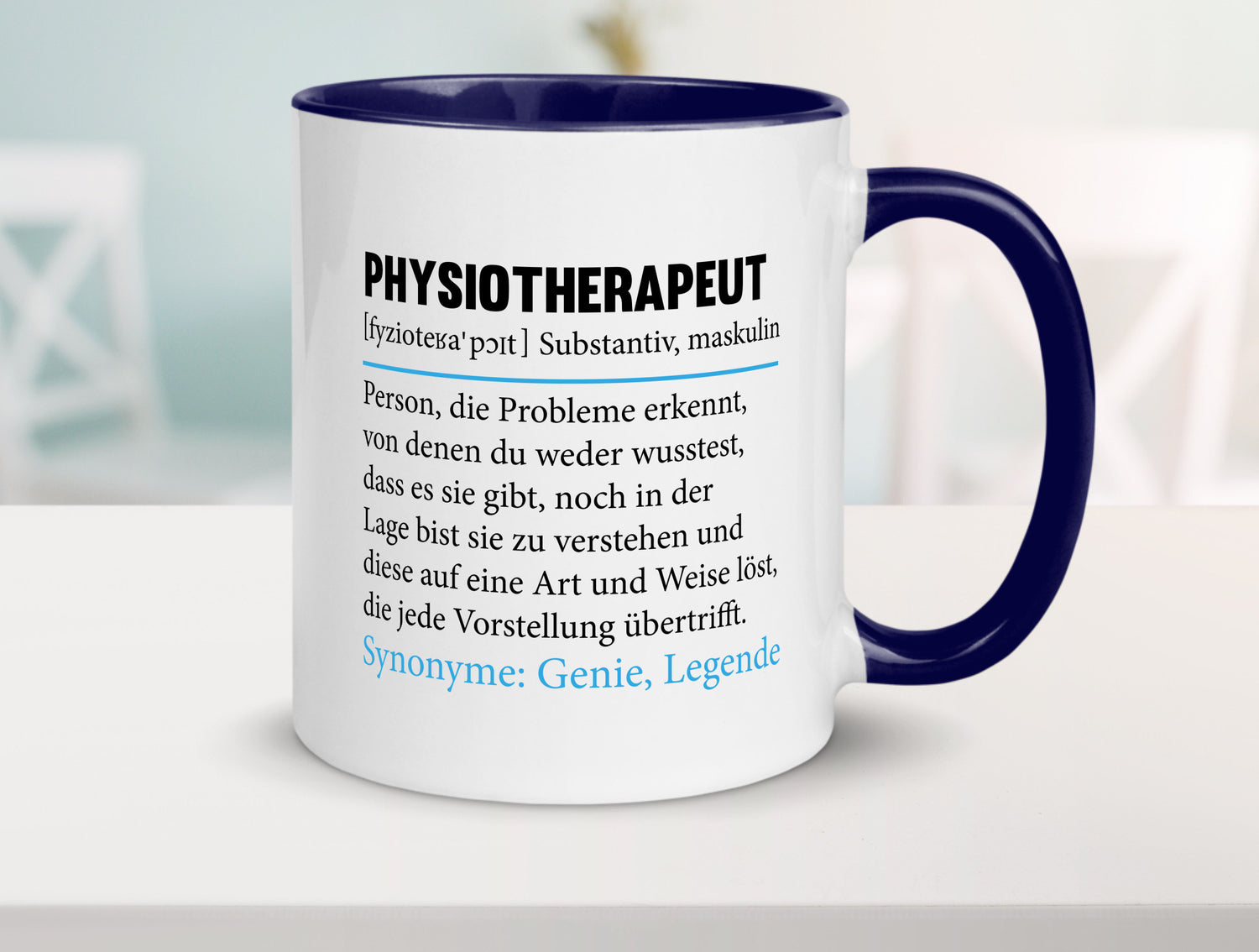 Physiotherapeut | Beruf Spruch Text lustig v2 Humor Arbeit Kollegen Büro