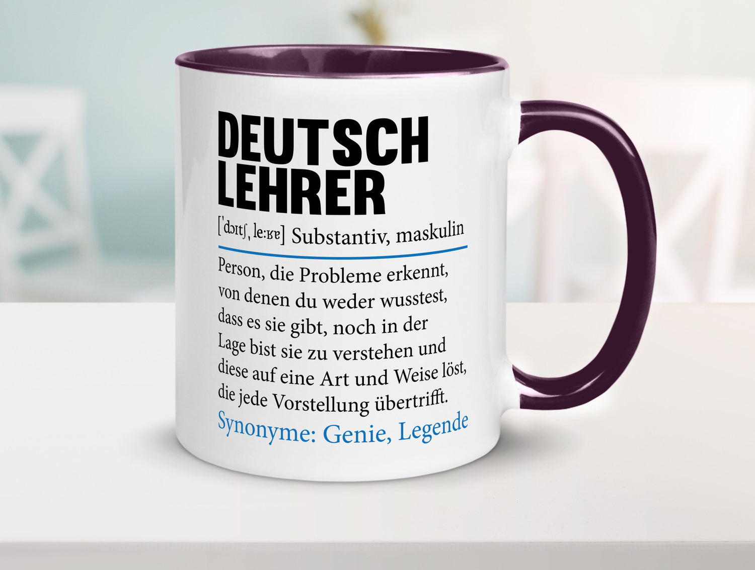 Deutschlehrer Spruch | Lehrer Schule Humor lustig Geschenkidee Geschenk Tasse