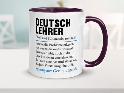 Deutschlehrer Spruch | Lehrer Schule Humor lustig Geschenkidee Geschenk Tasse