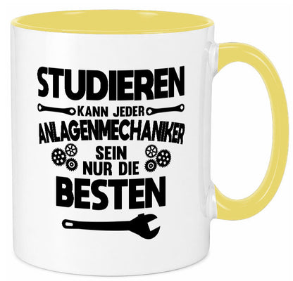 Nur die besten werden Anlagenmechaniker Humor Geschenkidee Tasse