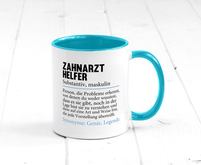 Zahnarzthelfer | Spruch Humor Zahnmedizin Geschenkidee Tasse