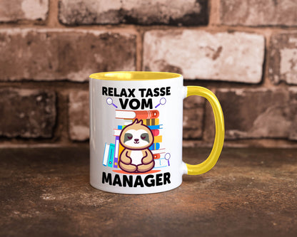Relax Tasse: Manager | Management lustig Humor Geschenkidee Geschenk Tasse