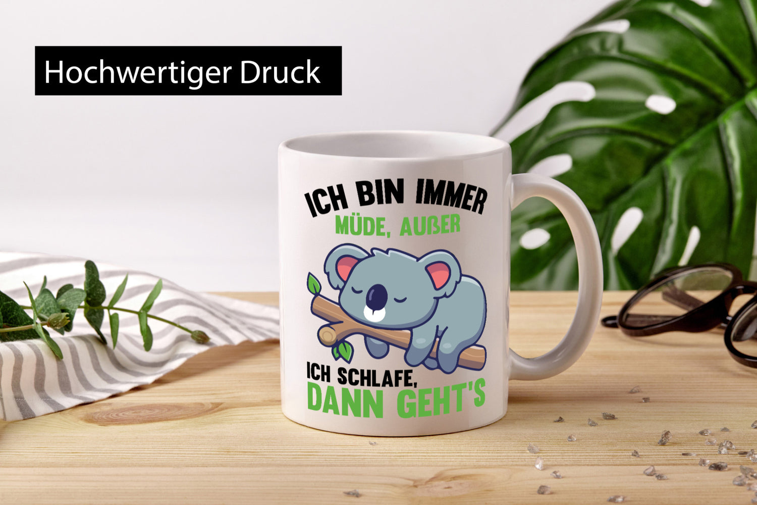 Ich bin immer müde | Schlafmütze Koala Comic Schlafen lustiger Spruch Geschenk