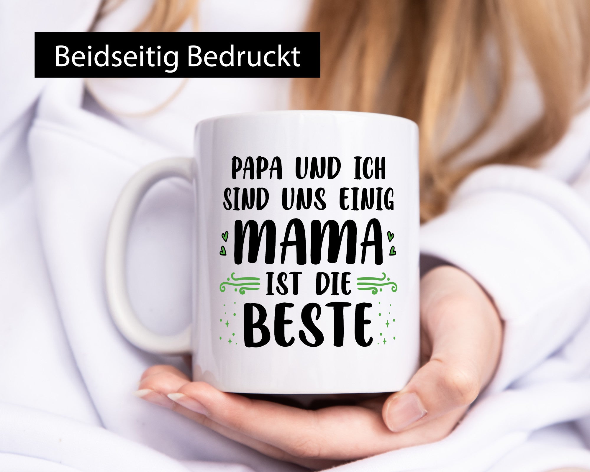 Papa und ich sind uns einig: Mama ist die Beste | Muttertagsgeschenk Familie