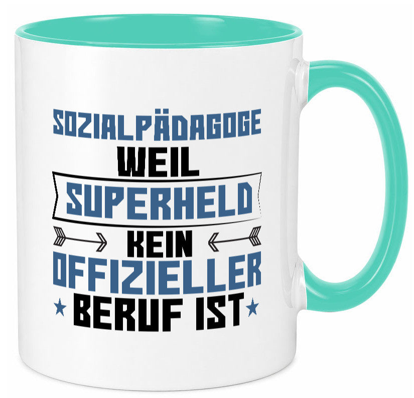 Superheld Sozialpädagoge | Pädagoge lustig Humor Geschenkidee Geschenk Tasse