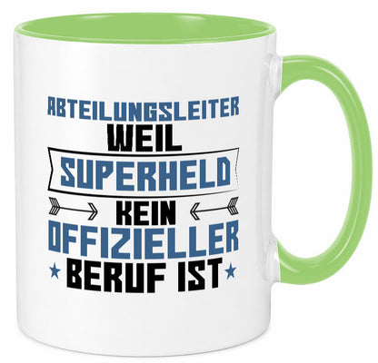Superheld Abteilungsleiter| Führungskraft Geschenkidee Humor Tasse