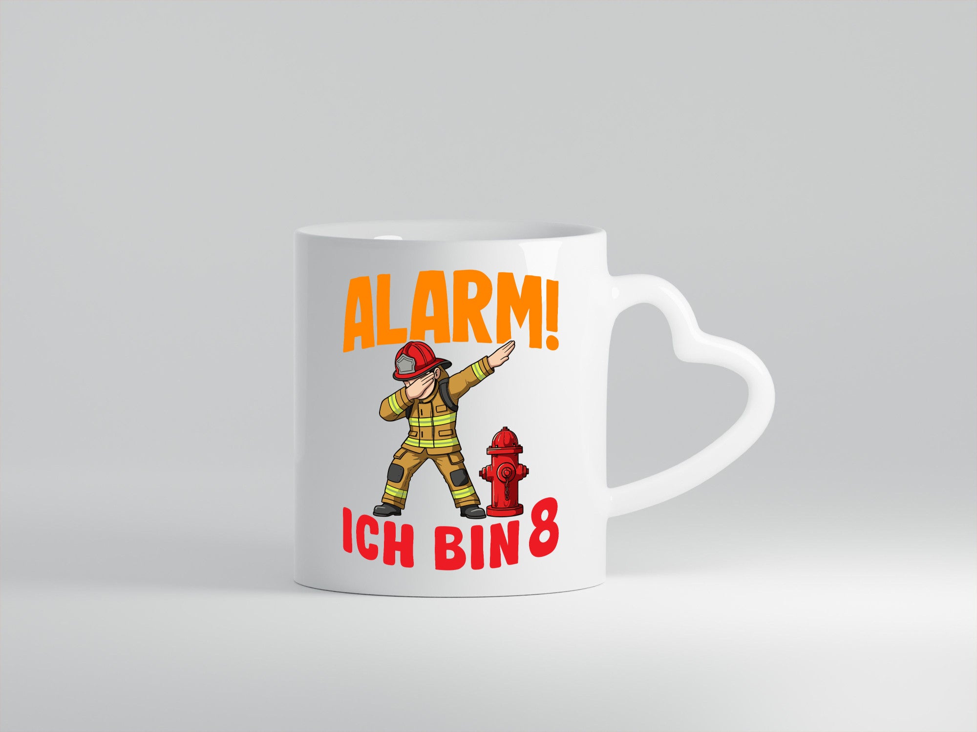 8. Geburtstag | 8 Jahre Feuerwehr Junge lustig Geschenkidee Geschenk Tasse