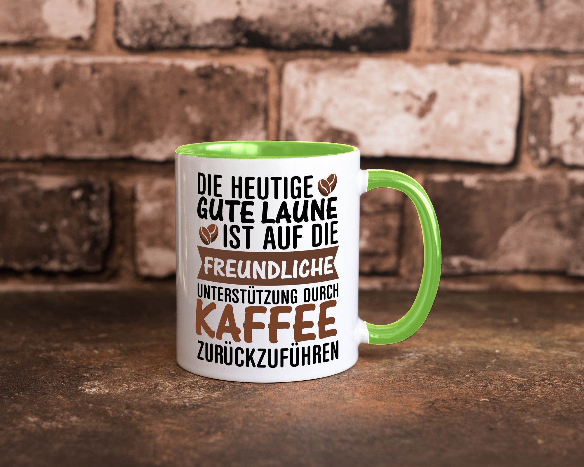 Unterstützung durch Kaffee | Kaffeliebhaber gute Laune Geschenk Humor