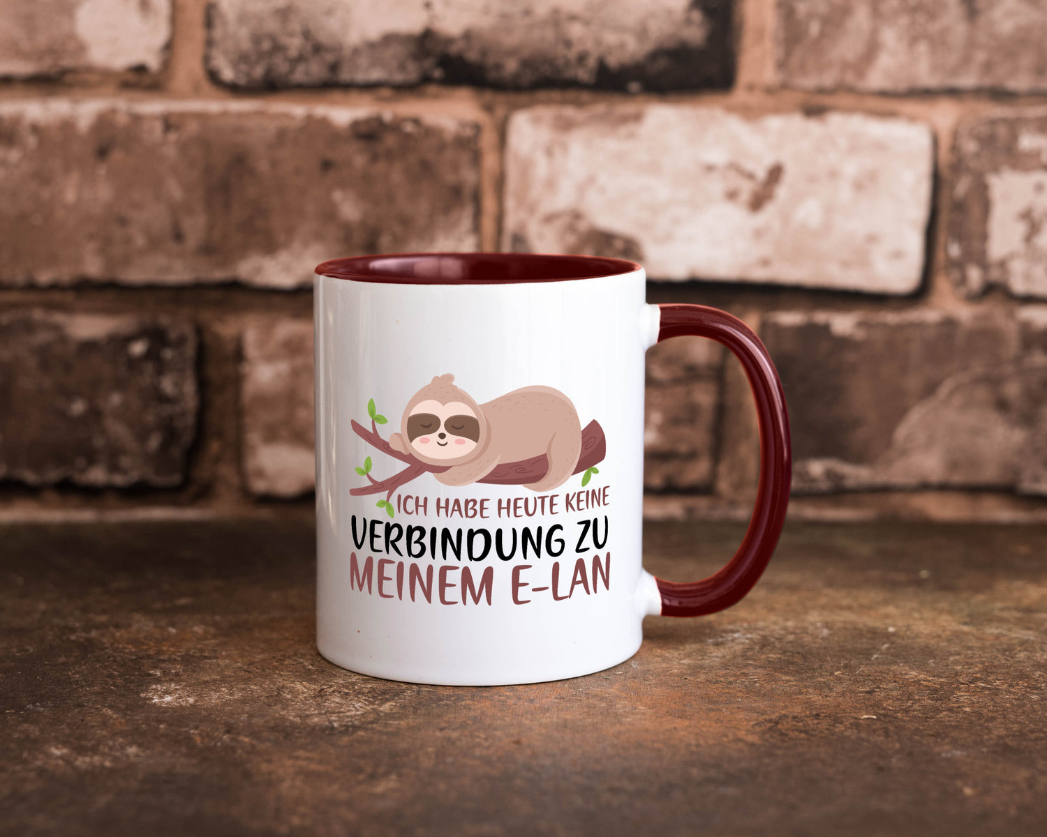 Verbindung zum Elan | WLAN Faultier Faulpelz Laufband Humor Tierliebhaber