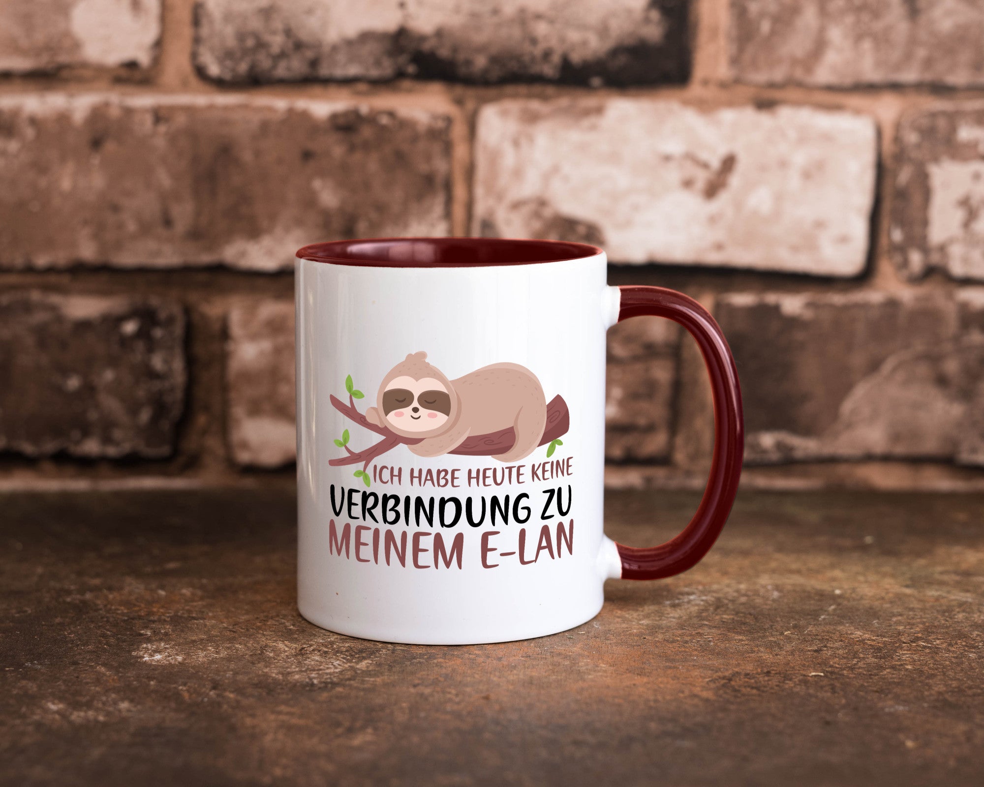 Verbindung zum Elan | WLAN Faultier Faulpelz Laufband Humor Tierliebhaber