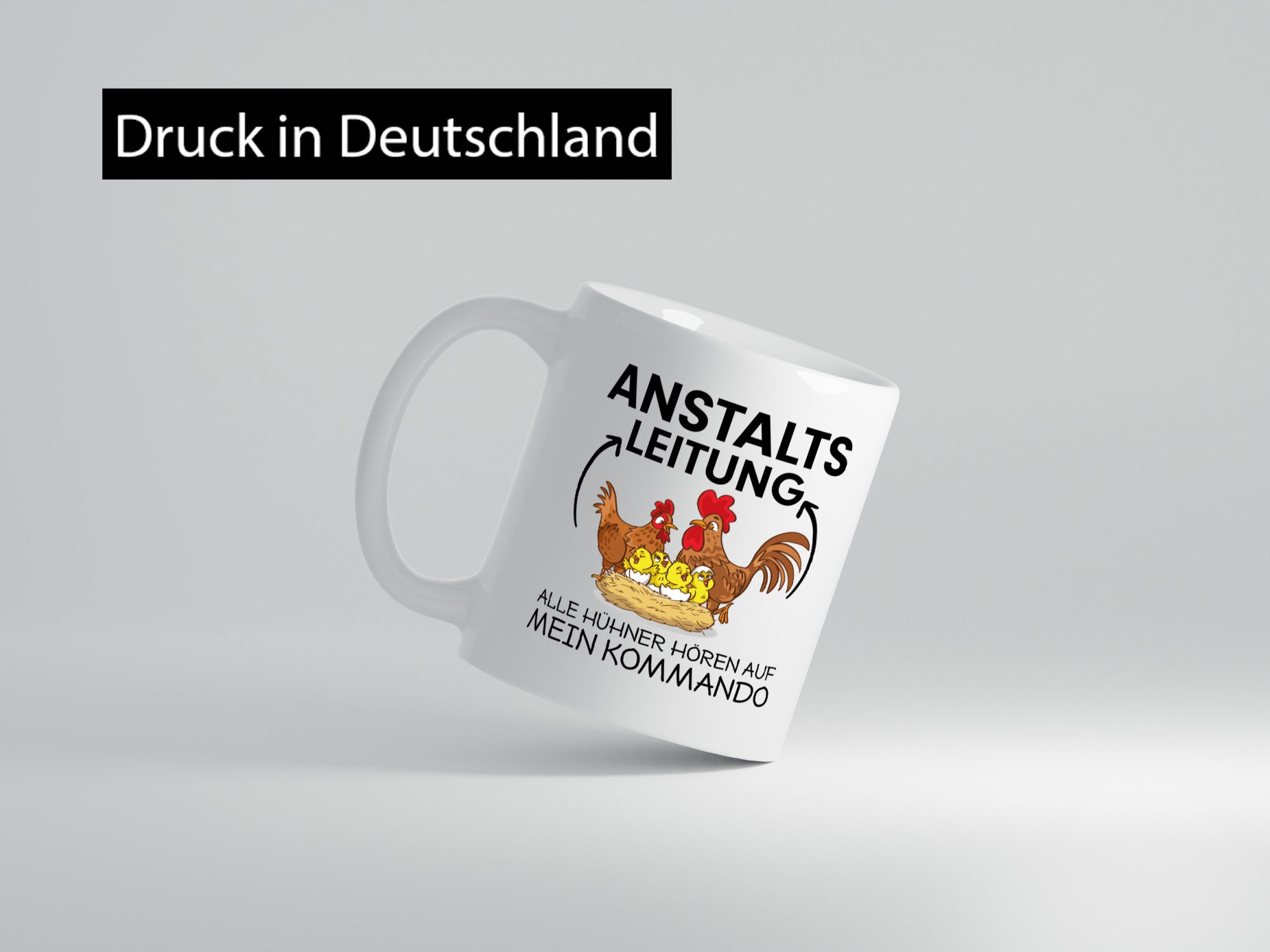 Anstalts Leitung | Hühner Spruch Tasse Hühnerzucht Geschenkidee Humor
