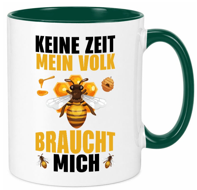 Mein Volk braucht mich Bienen lustiger Spruch Geschenk Humor Geschenkidee Tasse