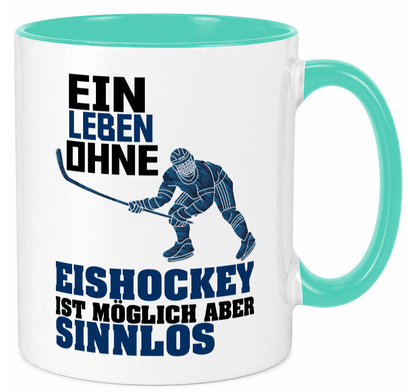 Eishockey | Eishockeyspieler Tasse Eishockeyfan lustiger Spruch Geschenk Humor