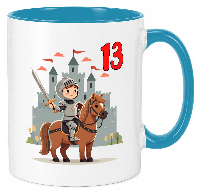 13. Geburtstag | 13 Jahre Ritter Junge Schloss Geschenkidee Humor Tasse