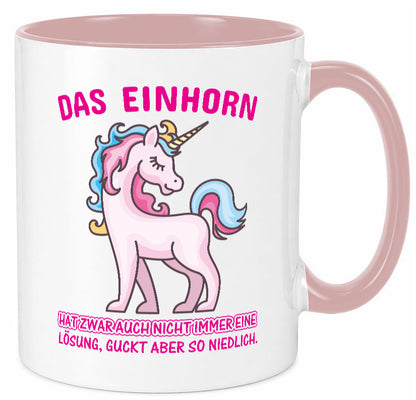 Niedliches Einhorn | lustige Tasse Frauen Mädchen lustiger Spruch Geschenk