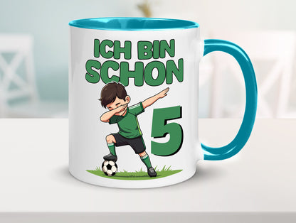5. Geburtstag | 5 Jahre Fußballer lustiger Spruch Geschenk Geschenkidee Tasse