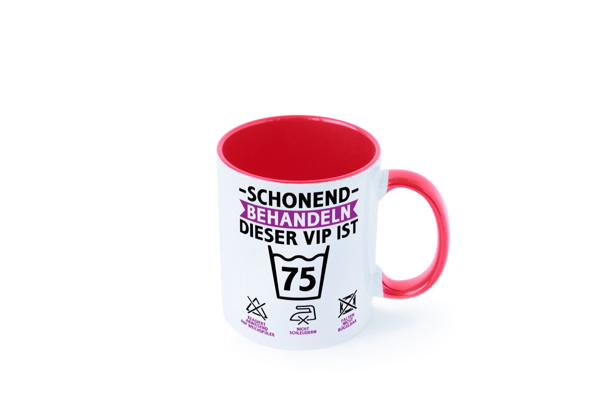 75 Geburtstag | schonend behandeln Jahre v2 lustiger Spruch Geschenk