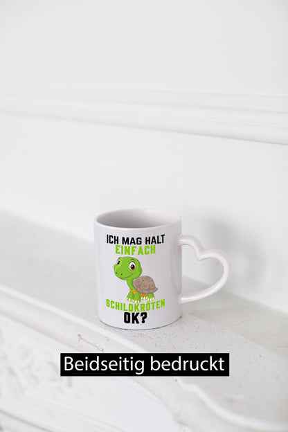 Ich mag halt einfach Schildköten | Schildkröte Geschenkidee Humor Tasse