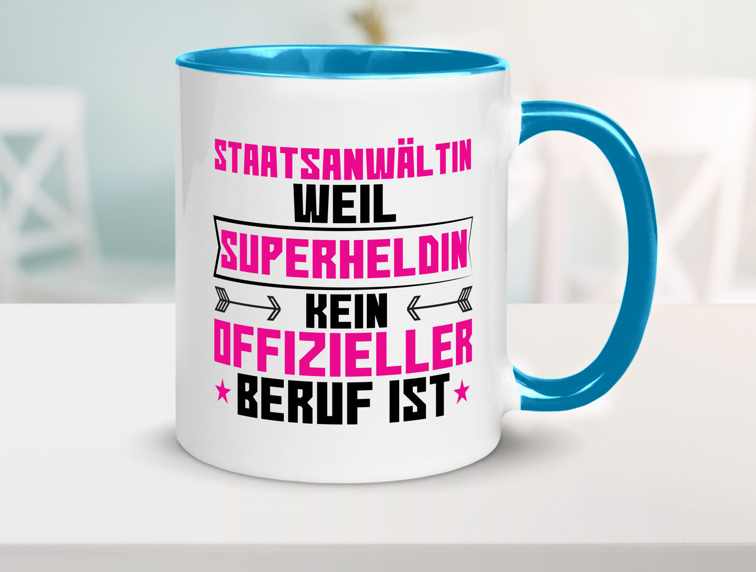 Superheldin Staatsanwältin | Anwältin Humor Geschenkidee Tasse