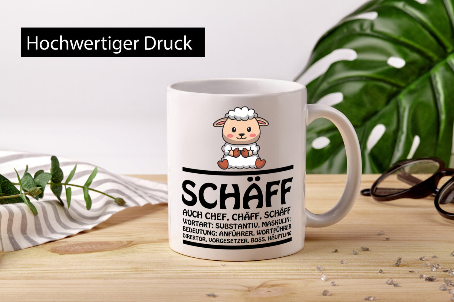 Schaff ? Chef Tasse Geschenk Arbeit Kollegen Büro lustiger Spruch