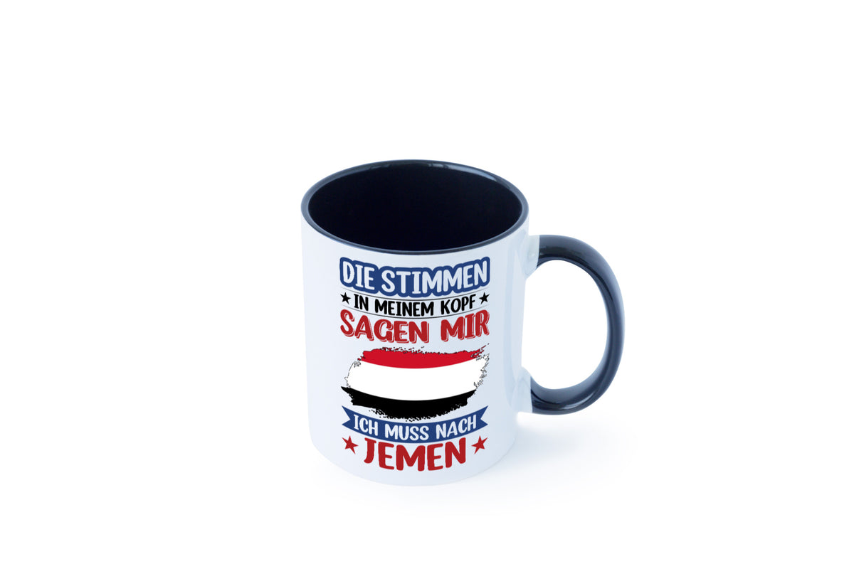 Jemen | Urlaub Stimmen in meinem Kopf Traumland Geschenk Humor Geschenkidee Tasse