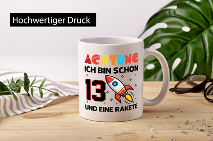 13. Geburtstag | Rakete Weltraum 13 Jahre Galaxy Geschenk Geschenkidee lustiger