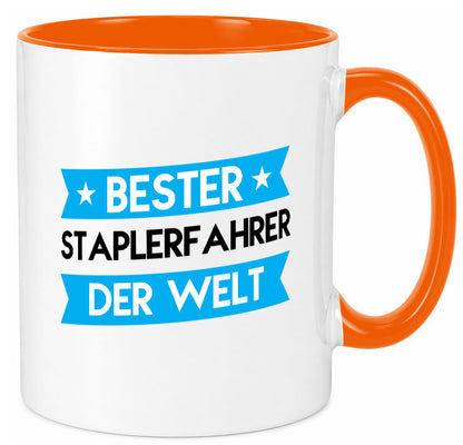 Bester Staplerfahrer | Gabelstapler Fahrer Geschenkidee Humor Tasse