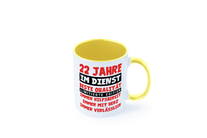 22 Jahre im Dienst | Jubiläum Arbeit v9 lustiger Spruch Geschenk Kollegen Büro