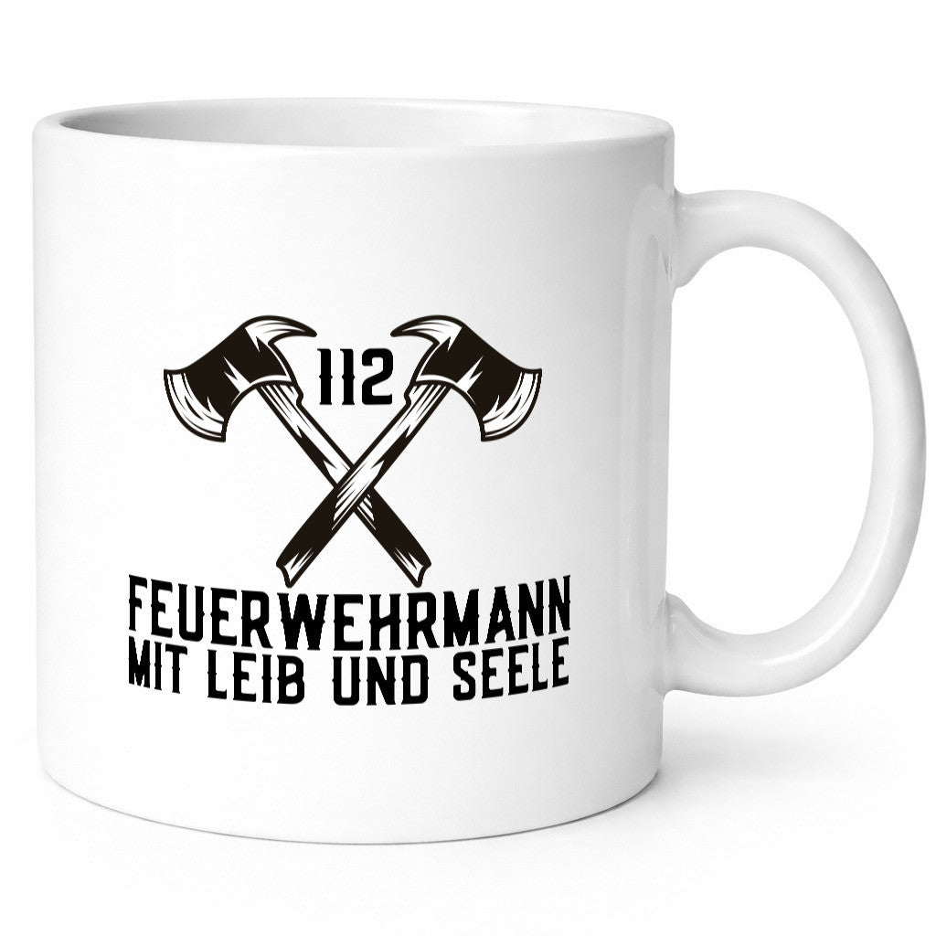 Feuerwehrmann mit Leib und Seele | Einsatz 112 Feuerwehr Humor Geschenkidee