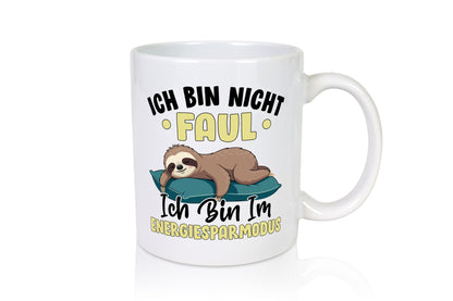 Bin im Energiesparmodus | Faultier v2 lustig Tierliebhaber Humor Geschenk Tasse