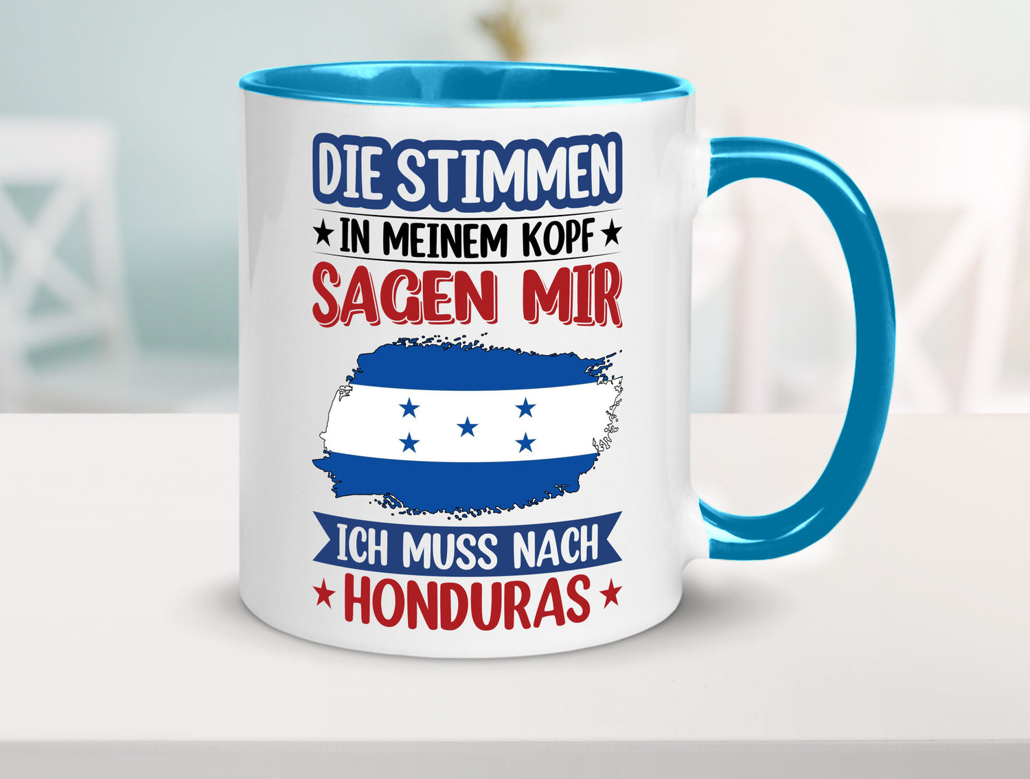 Honduras | Urlaub Stimmen in meinem Kopf Traumland Geschenkidee Humor Tasse