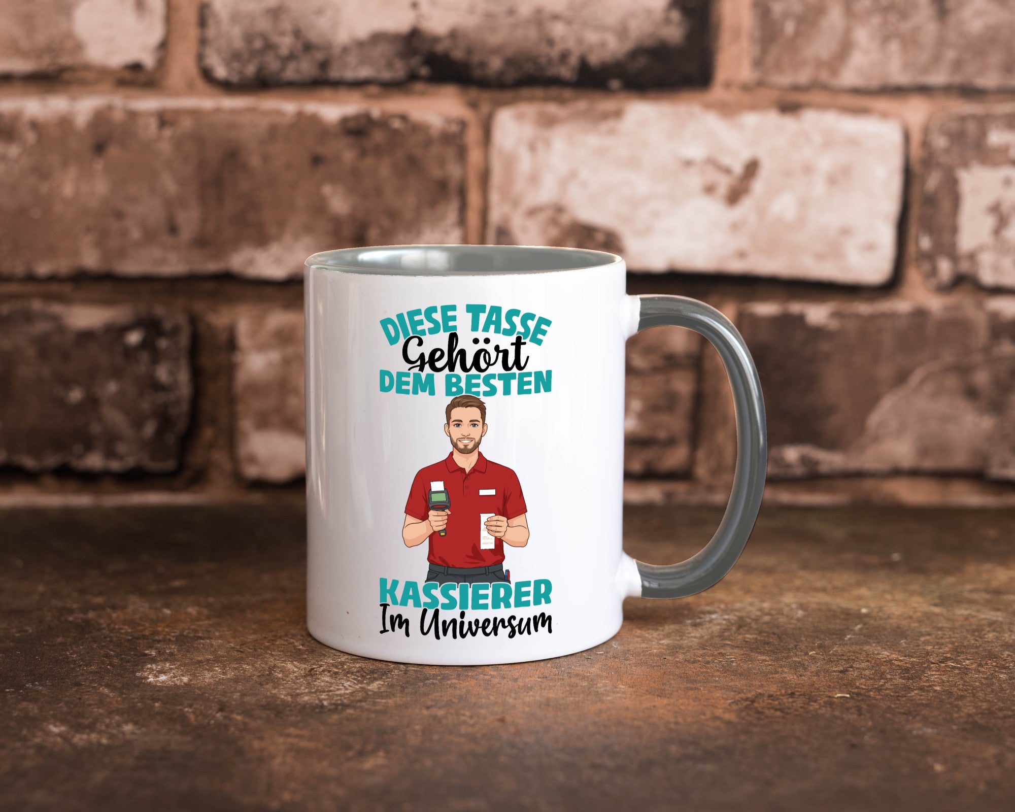 Im Universum: Kassierer Geschenk Humor Geschenkidee lustiger Spruch Tasse