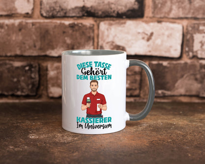 Im Universum: Kassierer Geschenk Humor Geschenkidee lustiger Spruch Tasse
