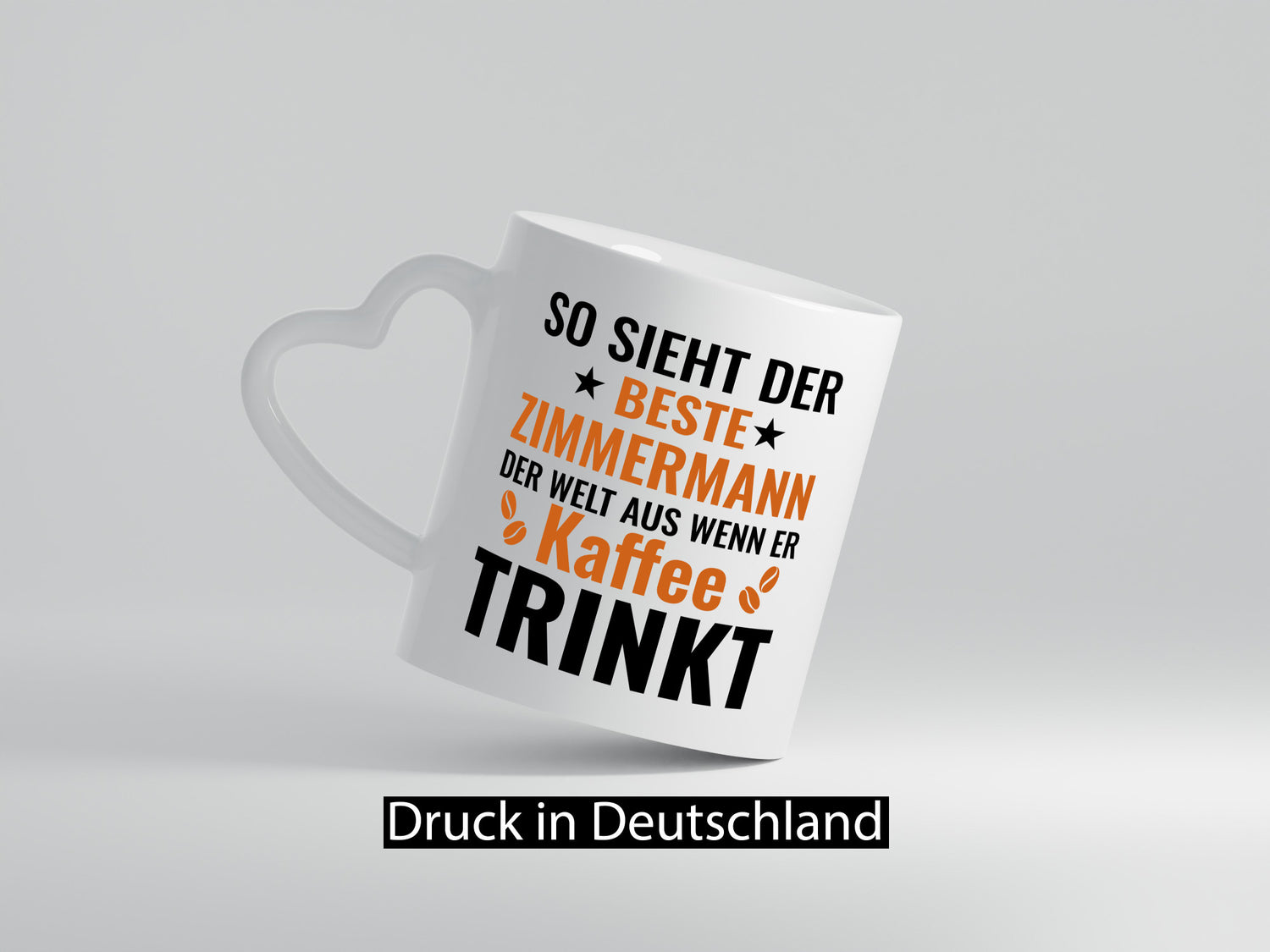 Kaffee trinkt: Zimmermann | Handwerker Holzbau Geschenk Humor Geschenkidee