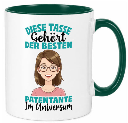 Im Universum: Patentante | Beste Tante Geschenk Humor Geschenkidee lustiger Tasse