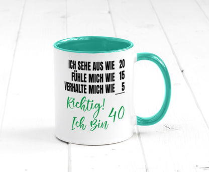 Ich bin Jung | 40 Geburtstag Verhalte mich wie ein Kind Geschenk Geschenkidee