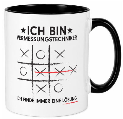 Löse Probleme: Vermessungstechniker | Techniker v3 Geschenk Humor Geschenkidee Tasse