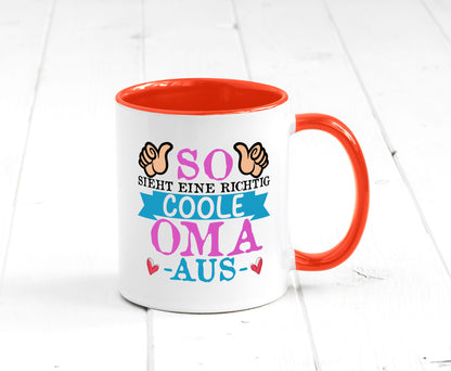 So sieht eine richtig Coole Oma aus | Großmutter Humor Familie Geschenkidee