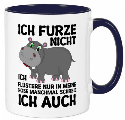 Ich furze nicht | furznilpferd v2 Humor Geschenkidee Tasse