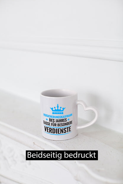 Besonderer Verdienst: Versicherungskaufmann | Kaufmann Humor Geschenkidee Tasse